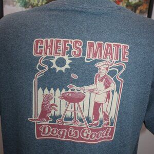 Dog is Good - Men's Blue Short Sleeve T-Shirt - Size XL - Grilling BBQ